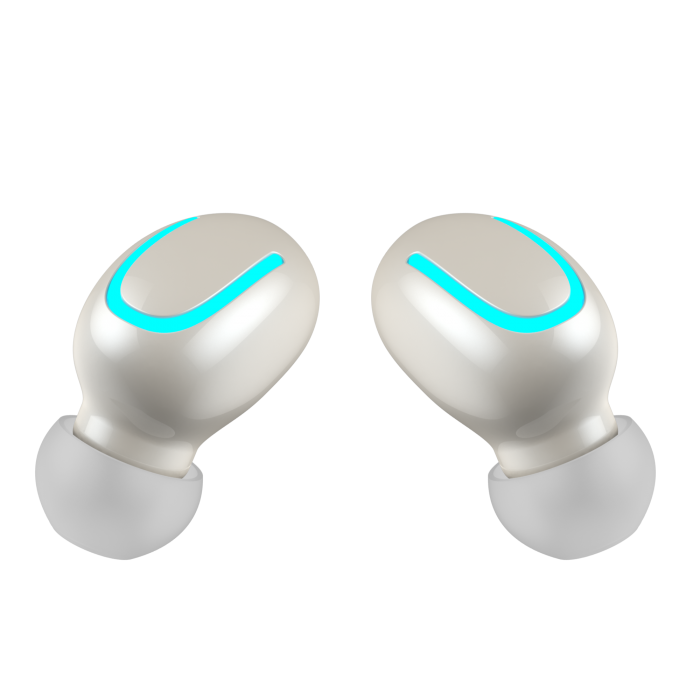 TWS Écouteurs Bluetooth 5.0 Sport sans fil Écouteurs intra-auriculaires étanches HiFi stéréo Mini casque de réduction du bruit avec microphone pour Android iPhone 14X7X3CM rouge 