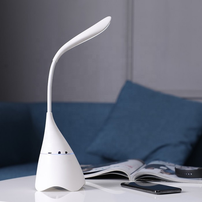 Lampe de bureau led avec port USB - gris